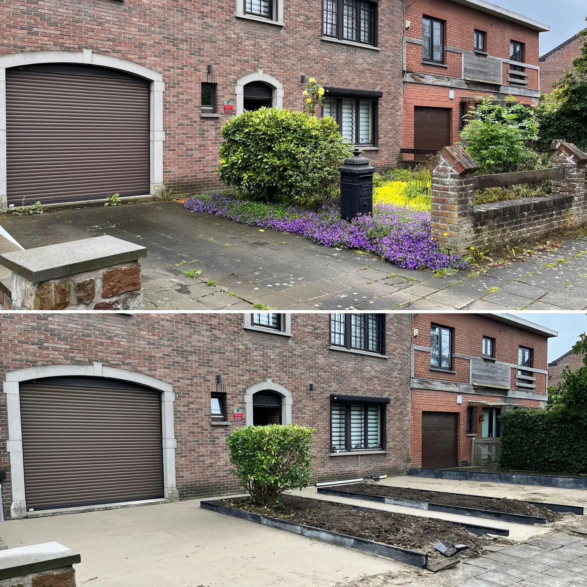 Image d'une transformation et modernisation complète d'un parking résidentiel